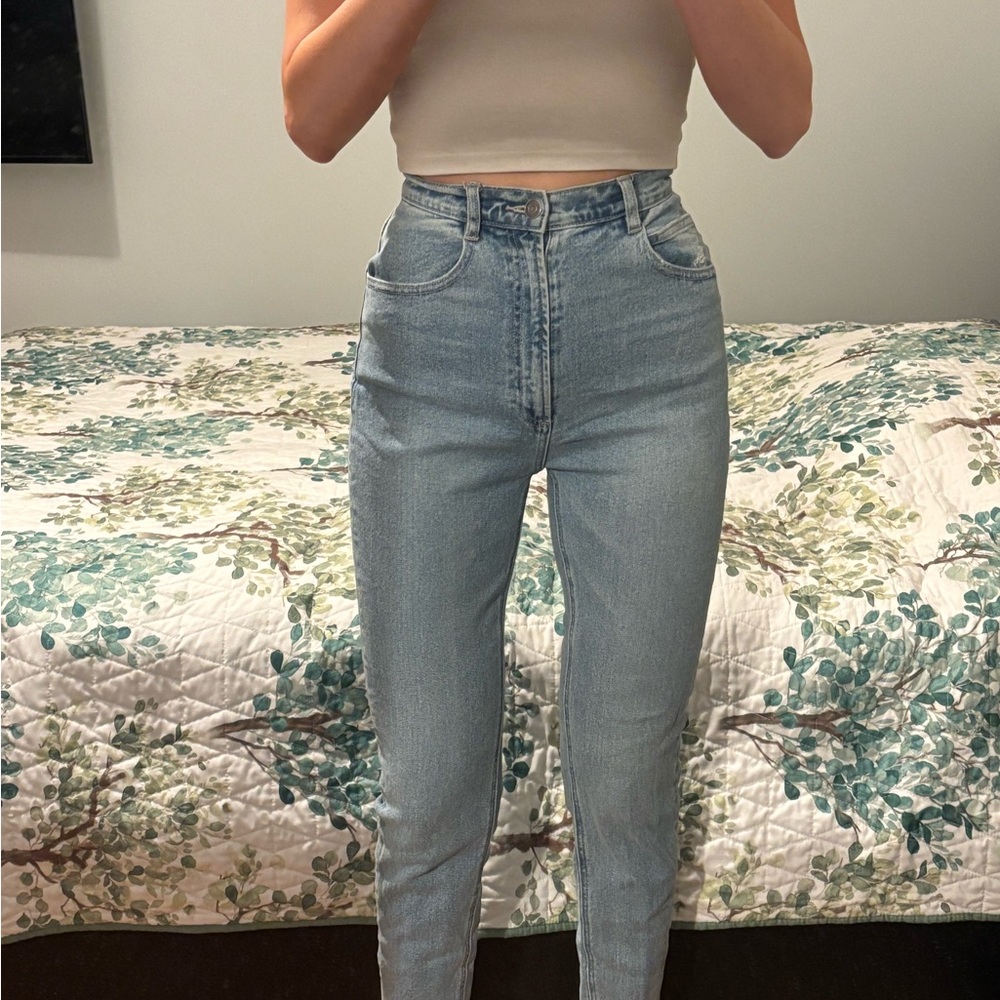 House of CB Light Blue High Rise Jeans XS